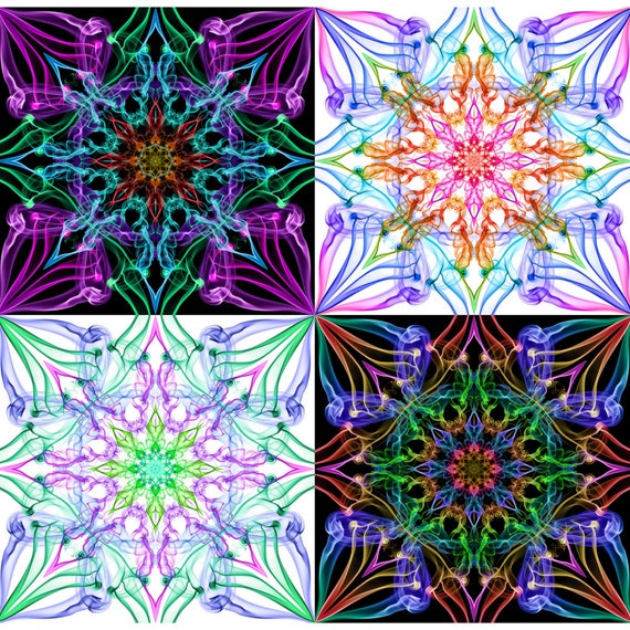 Kaleidoscope Neon Coloring - Mini Jake