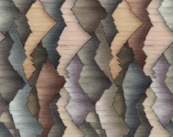 Studio E Out of the Woodwork Mountains Digital Coffee Cotton Fabric by the Yard or Select Length 8564S-35