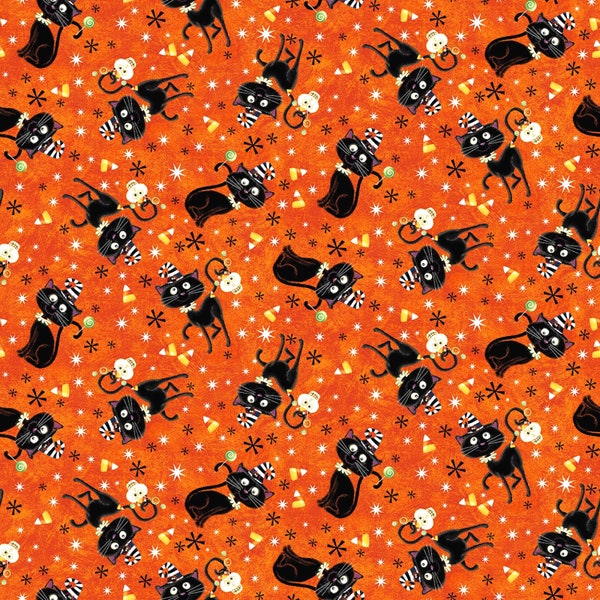 Glow in the Dark Cat Fabric Etsy