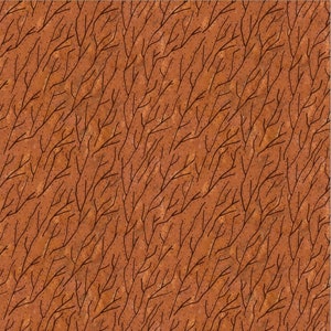 EOB~P&B Textiles~Origins~Branches~Rust~Cotton Fabric by the Yard or Select Length ORIG5189-I