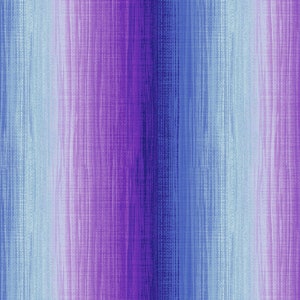 EOB~Timeless Treasures~Hydrangea Bliss~Watercolor Stripes~Digital~Purple~Cotton Fabric by the Yard or Select Length CD1971-PURPLE