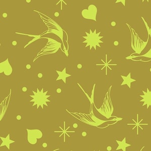 EOB~Free Spirit~Neon True Colors by Tula Pink~Neon Fairy Flakes~Moon Beam~Cotton Fabric by the Yard or Select Length PWTP157-MOONBEAM