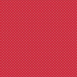 Riley Blake~Swiss Dots~Small~Red/White~Cotton Fabric by the Yard or Select Length C670R-80RED