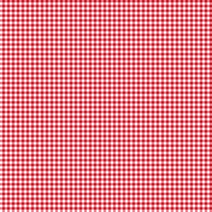 May include: A seamless pattern of red and white gingham checks. The pattern features a repeating grid of squares, creating a classic and versatile design. The red and white color scheme is evenly distributed throughout the pattern.