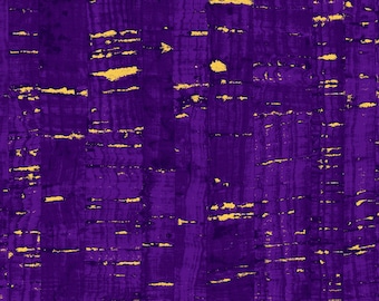 Tela de algodón Windham Uncorked Purple con dorado metálico cortada a medida o seleccione el largo 50107 M-28