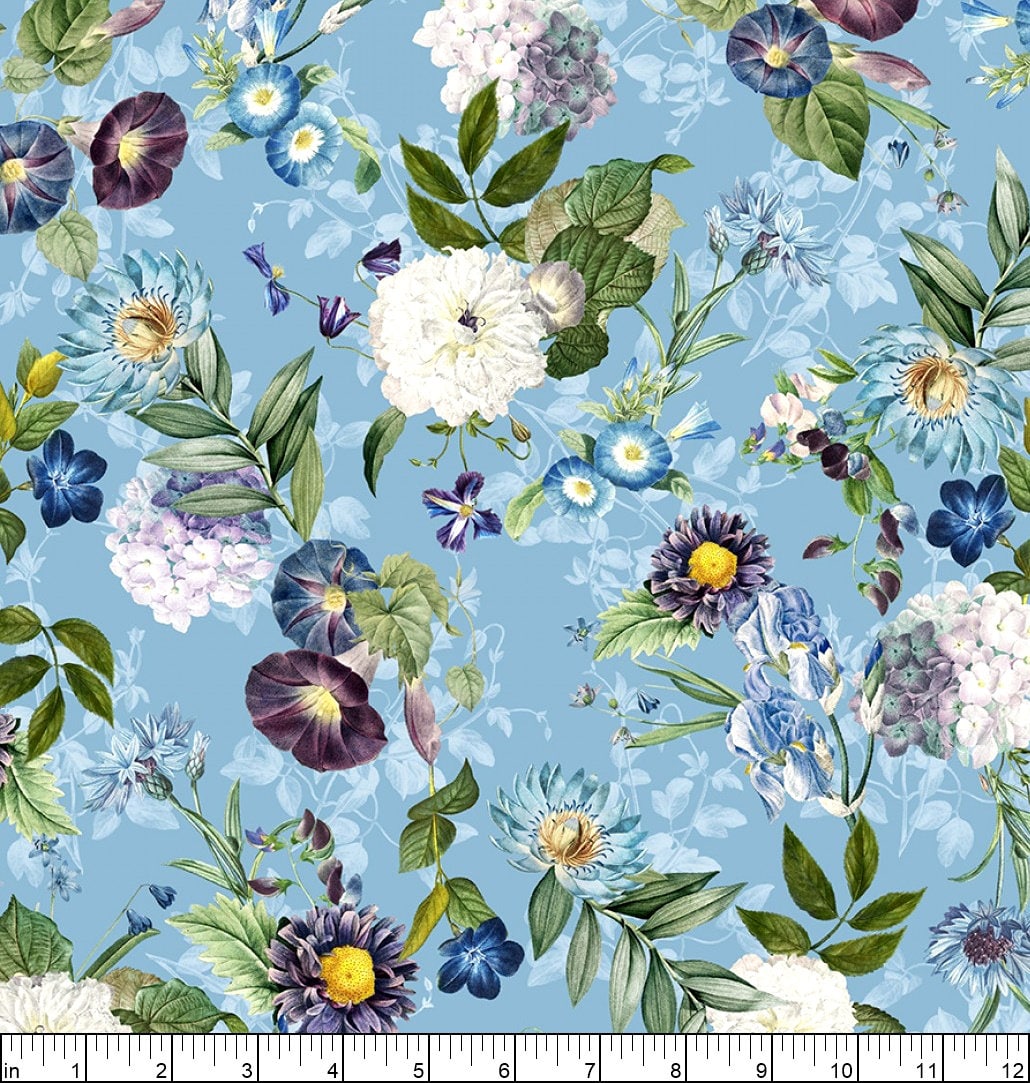 Michael Miller Botanical Garden Garden Fresh Digital Breeze Cotton