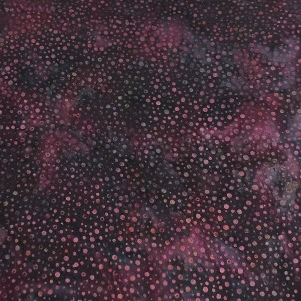 EOB~Hoffman~Bali~Dot Batik~Purple~Cotton Batik Fabric by the Yard or Select Length 885-14