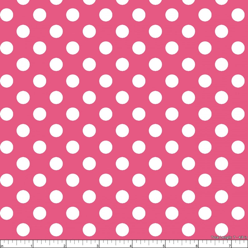 Maywood Studio Dots Cotton Fabric by the Yard 8216M-P PinkWhite Kimberbell Basics