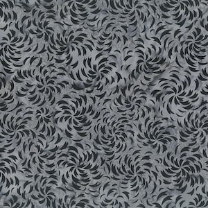 Banyan Batiks~Spooky~Bats in Flight~Gray~Cotton Batik Fabric by the Yard or Select Length 83195-93