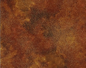 Timeless Treasures Shimmer Tonal Texture con tessuto di cotone color ruggine dorato metallizzato tagliato su misura o lunghezza selezionata SHIMMER-RUST