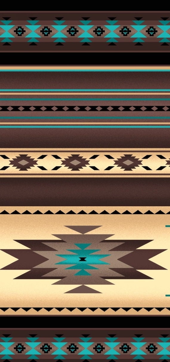 Elizabeths Studio Tucson Indian Blanket Sepia Cotton Fabric by the Yard or Select Length 201E-SEPIA