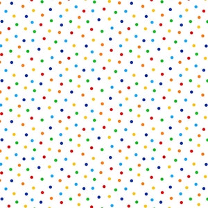 EOB~Timeless Treasures~Lightbox~Polka Dots~Digital~Confetti~Cotton Fabric by the Yard or Select Length CD1960-CONFETTI