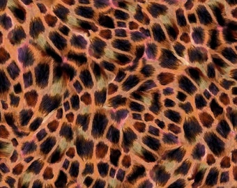 Quilting Treasures Giraffe Safari Giraffe Skin Digital Print Brown Cotton Fabric by the Yard or Select Length 29549-A