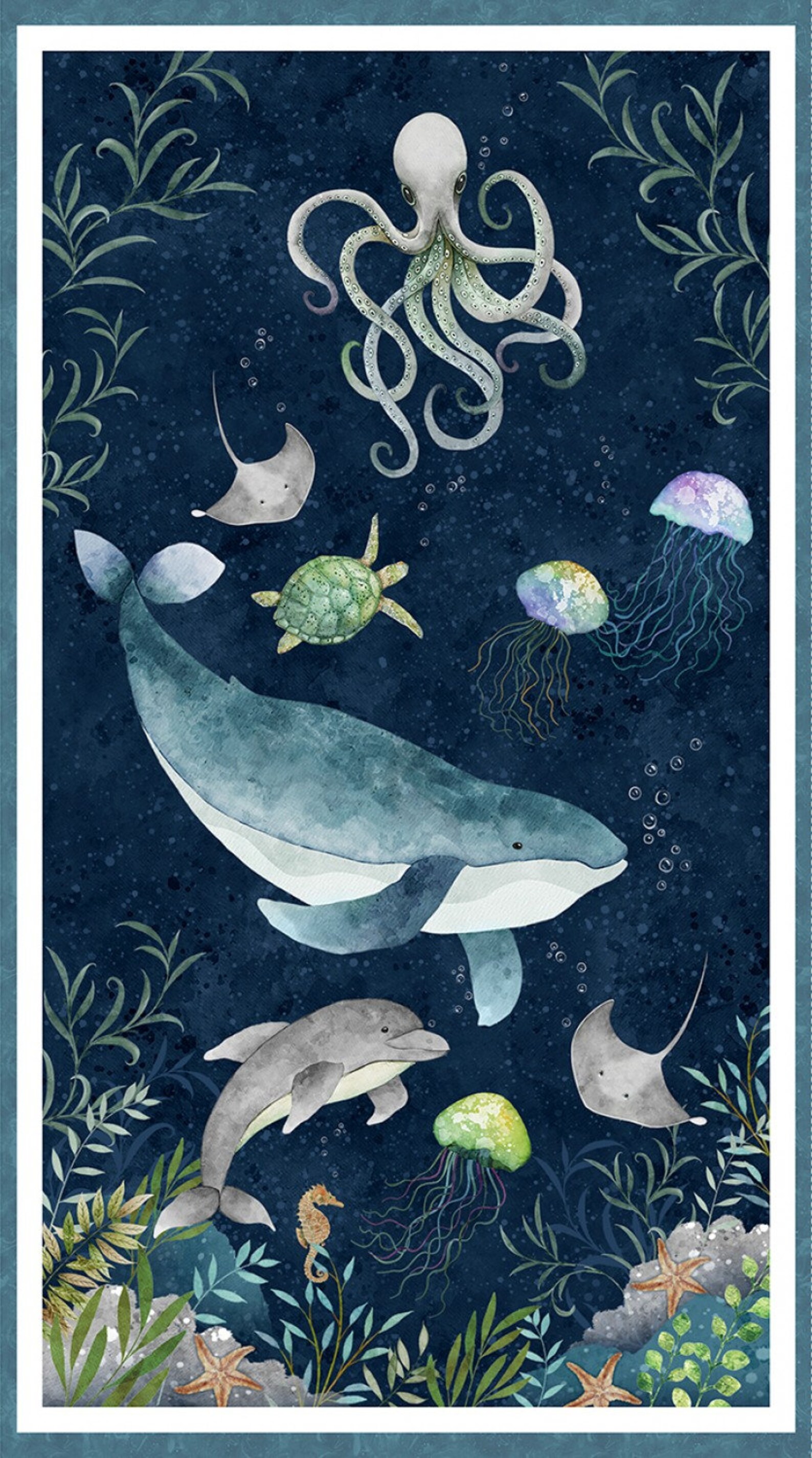 Quilt Kit Paradise Bay 67 X 85 Underwater Etsy