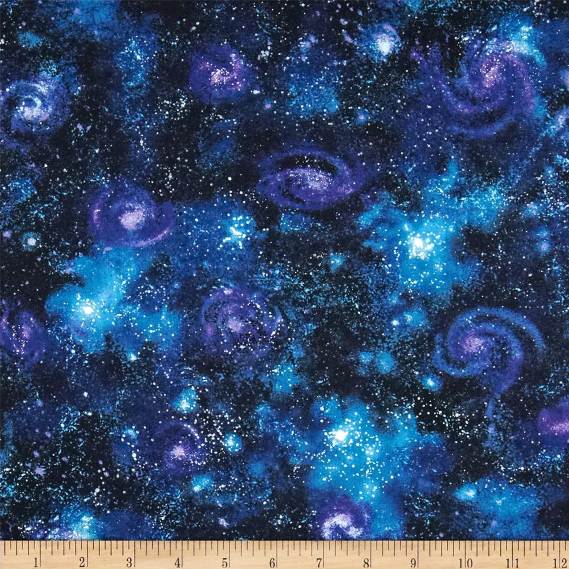 Robert Kaufman Stargazers Nightfall Galaxy Cotton Fabric Etsy