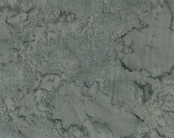 Island Batik Batik Foundations Bodacious Blacks Sterling Cotton Batik Fabric by the Yard or Select Length STERLING