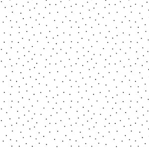 Maywood Studio~Kimberbell Basics~Tiny Dots~White/Black~Cotton Fabric by the Yard or Select Length 8210M-W