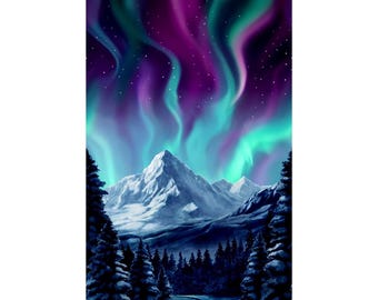 Aurora Northern Lights- Timeless Treasures - 1 Panel (23