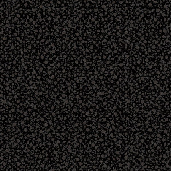 Quilting Treasures~Quilting Illusions~Dots~Black~Cotton Fabric by the Yard or Select Length 21521-J