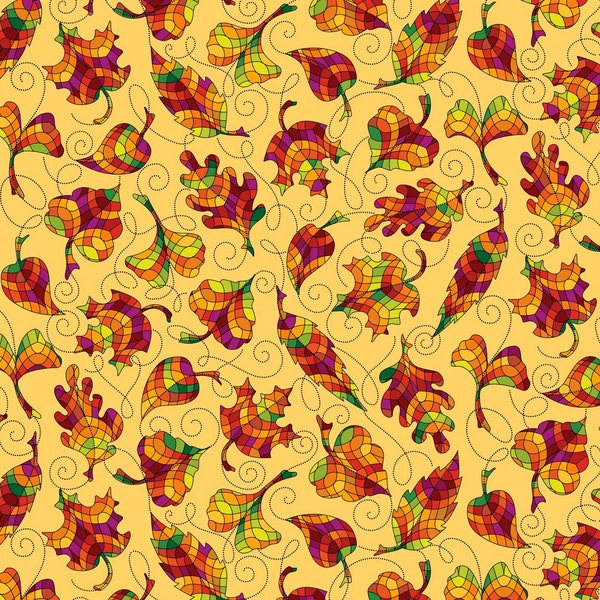 Stained Glass Fabric Etsy