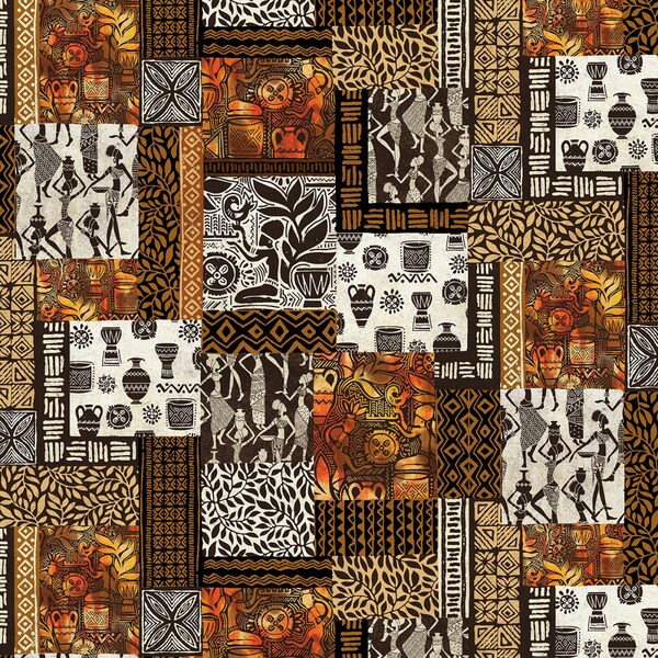 African Fabric by the Yard Etsy