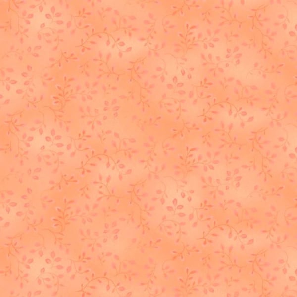 Henry Glass - Folio by Color Principle - Vines - Peach - Cotton Fabric by the Yard or Select Length 7755-22