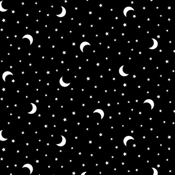 EOB~Michael Miller~Hocus Pocus~Boo Moon~GLOW in the Dark~Glow~Cotton Fabric by the Yard or Select Length CG9742-GLOW