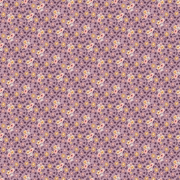 Riley Blake~Autumn by Lori Holt~Bouquet~Plum~Cotton Fabric by the Yard or Select Length C14656-PLUM