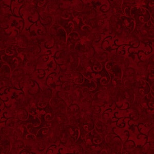 EOB~Wilmington Prints~Essentials Basics~Scroll~Burgundy~Cotton Fabric by the Yard or Select Length 89025-389