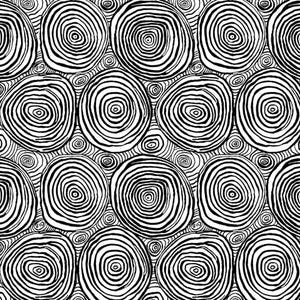 Free Spirit~Kaffe Fassett Collective Stash by Brandon Mably~Onion Rings~Black~Cotton Fabric by the Yard or Select Length PWBM070-BLACK
