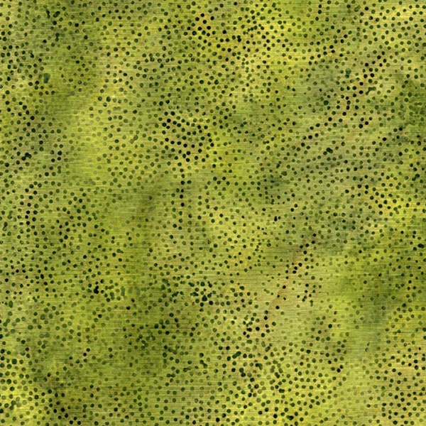 Batik dell'isola~Verdi terrestri~Punto cachemire~Edera verde~Tessuto batik di cotone tagliato a misura o Seleziona lunghezza 112355645