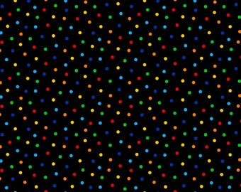 EOB Timeless Treasures Lightbox Polka Dots Digital Multi Cotton Fabric by the Yard or Select Length CD1960-MULTI