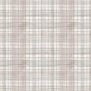 The Plaid One by Marcia Derse, Windham High Density Cotton Fabric, String Theory Plaid Seashell 54932D-25