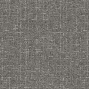 Maywood Studio - Woolies Flannel - Crosshatch - Pewter - Printed Cotton Flannel Fabric by the Yard or Select Length F18510M-K