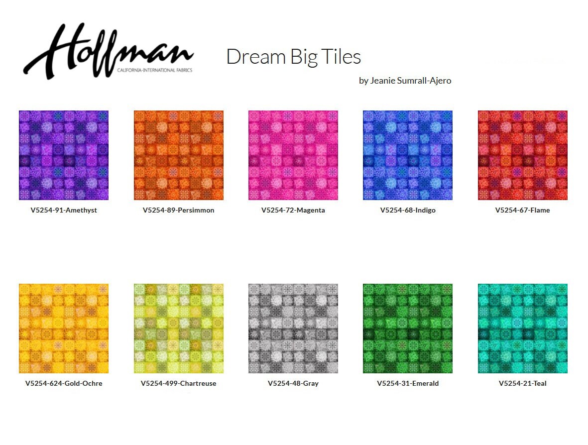 Hoffman~dream Big Tiles~2-1/2