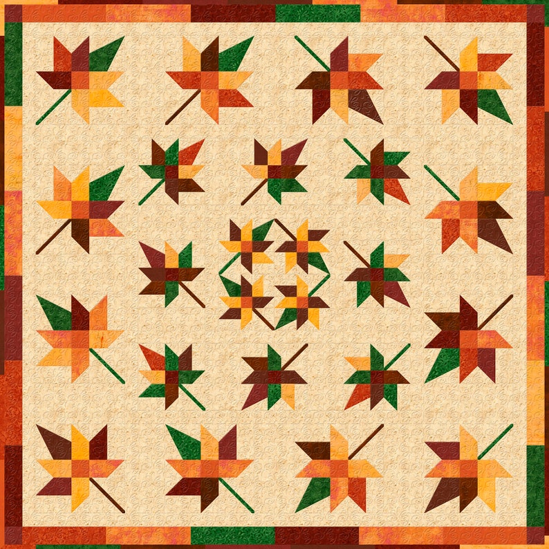 Wilmington Prints~Dancing Leaves~10 Karat Gems~10" Squares~42 Pcs/Pack~Cotton Fabric by the Pack 512-100-512 image 2