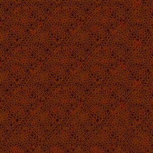 May include: A repeating pattern with a design of organic, pebble-like shapes. The pattern uses shades of brown and reddish-orange, with darker brown outlines and a mottled appearance, creating a textured effect.