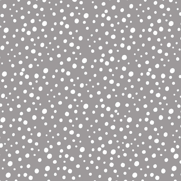 EOB~Michael Miller~Love to Knit~Dot Dot Dot~Gray~Cotton Fabric by the Yard or Select Length CX9554-GRAY