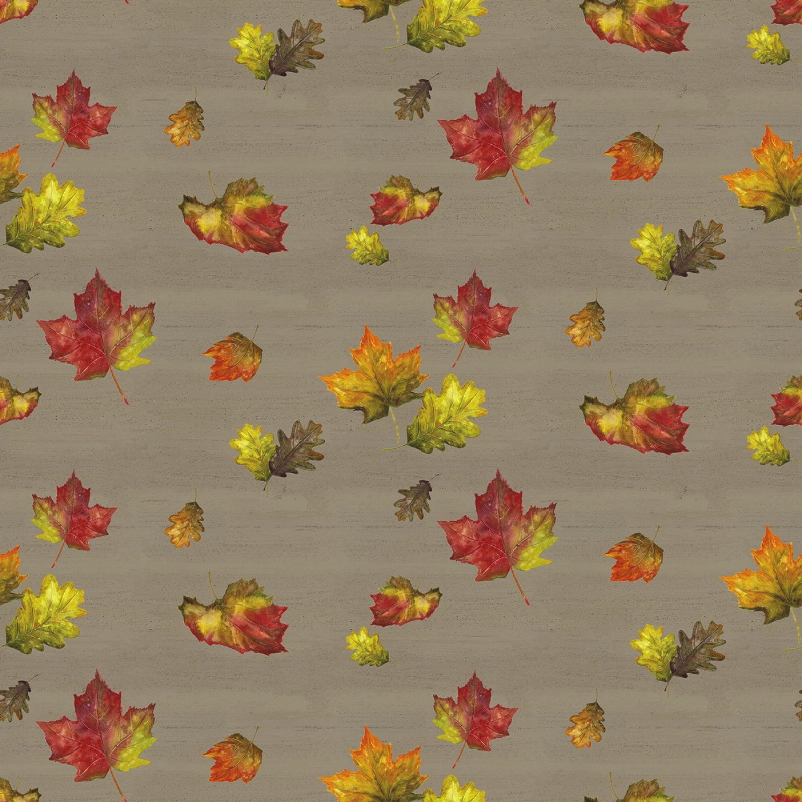 Riley Blake Fall Barn Quilts Leaf Toss Clay Cotton Etsy