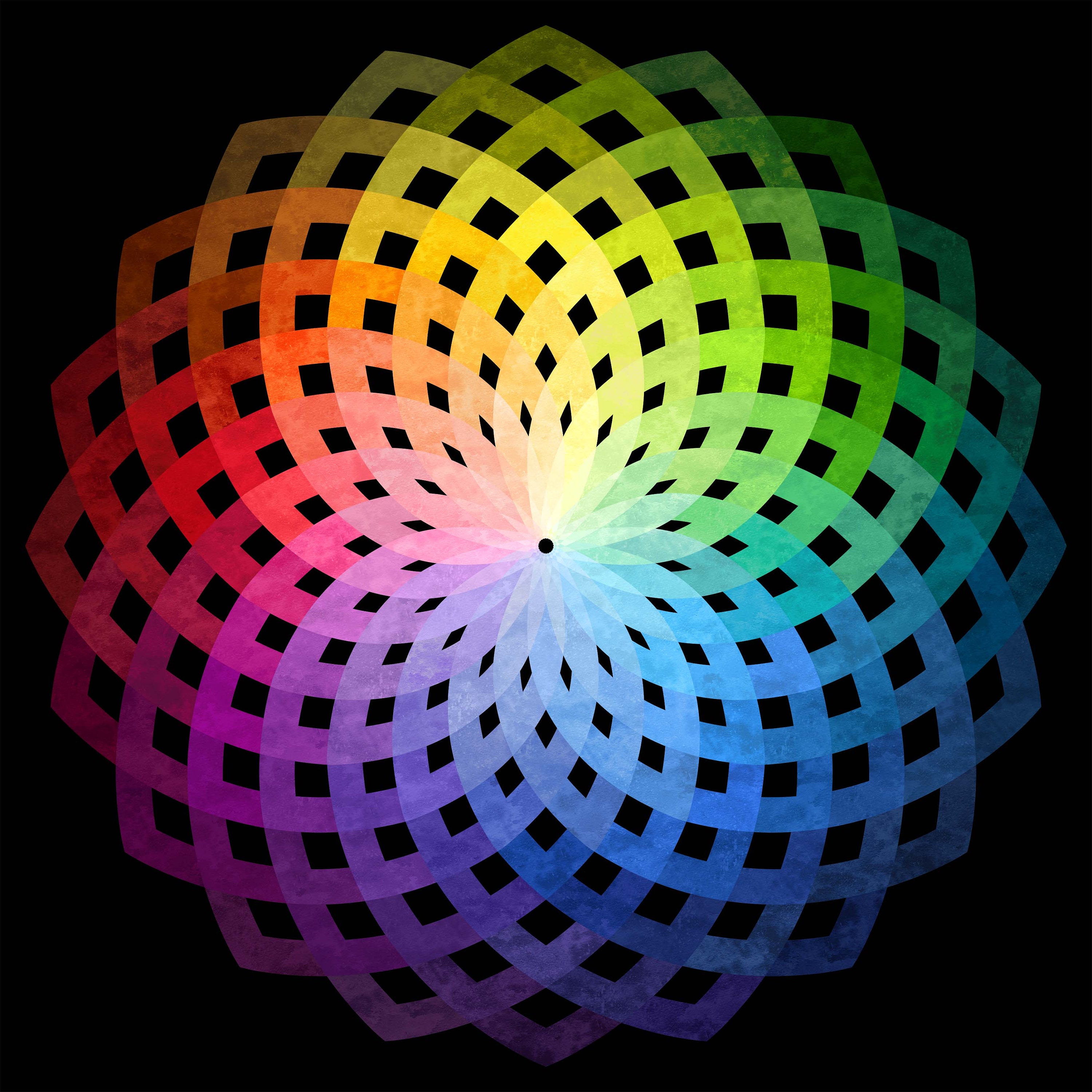 Color Wheel Fabric Panel Etsy