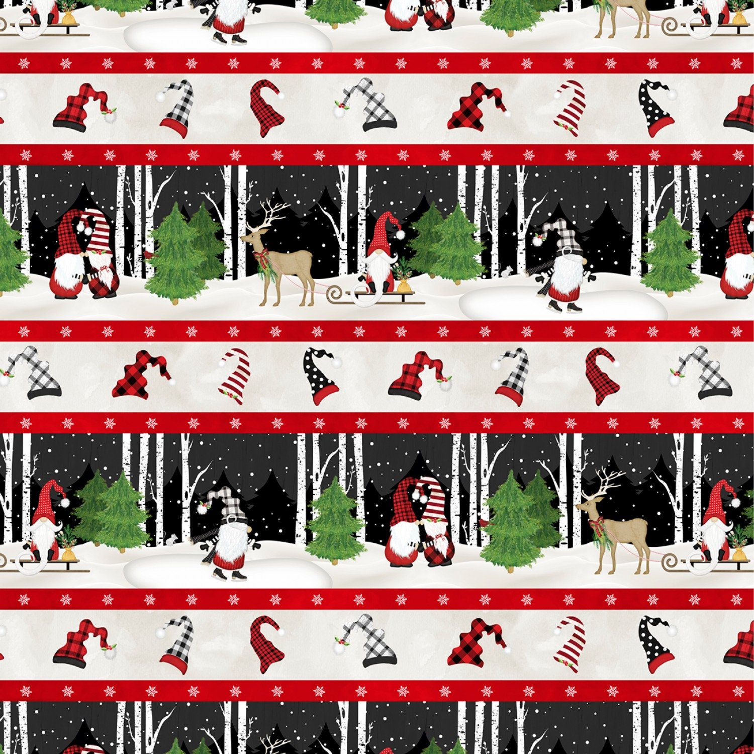 Quilt Kit Gnome Antics 65.5 x 74.5 Christmas Etsy