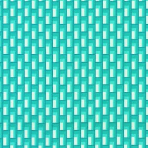 May include: A repeating pattern of rectangular shapes in shades of teal and white. The design features a series of nested rectangles, creating a layered effect. The pattern is evenly spaced and covers the entire surface.