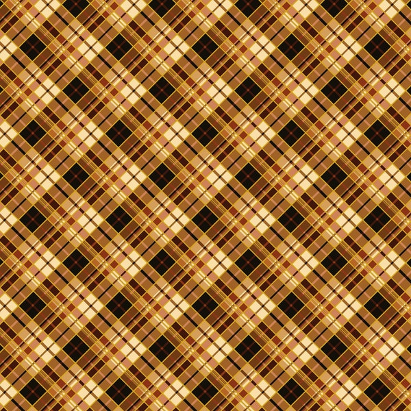 Benartex~Harvest Festival~Autumn Plaid w/ Metallic Gold~Russet~Cotton Fabric by the Yard or Select Length 14035M-15