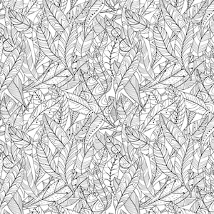Benartex~Rooville~Feathers Lined~Steel~Cotton Fabric by the Yard or Select Length 17005B-08