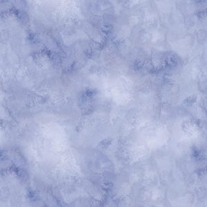 ウィルミントンプリント〜朝の花〜水彩テクスチャ〜ブルー〜コットン生地（1ヤードあたりまたは長さを選択）89280-404