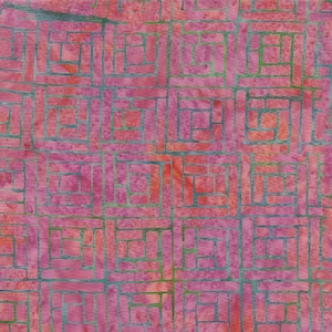 Island Batik~Bits and Pieces~Squares Batik~Multi Purple Green Flourite~Cotton Batik Fabric by the Yard or Select Length 122249850