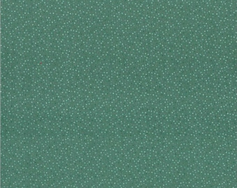 Tela de algodón verde azulado con confeti campestre de Poppie Cotton, cortada a medida o a medida (CC20189)