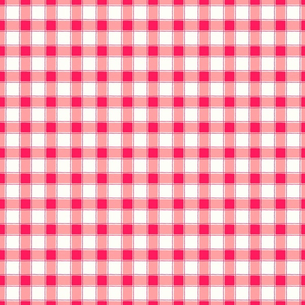 EOB~Riley Blake~Hope in Bloom~Plaid~Hot Pink~Cotton Fabric by the Yard or Select Length C11024R-HOTPINK