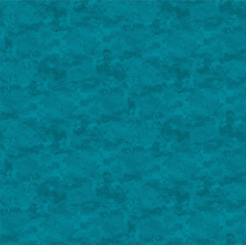 Northcott Toscana Tonal Blender Teal Cotton Fabric by Etsy