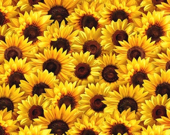 パック入りひまわり - #C5253 SUNFLOWER - Timeless Treasures製 - 100